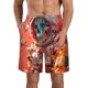 thumbnail image 1 of Balery Space Skeleton Art Traje de Baño Estilo Hawaiano para Hombre, Shorts de Secado Rápido con Bolsillos-3X-Large, 1 of 6