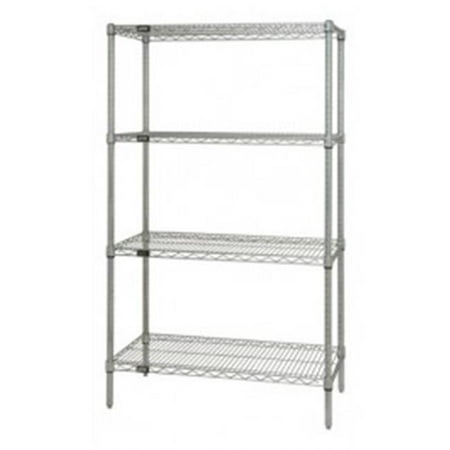 

Chrome 4 Shelf Wire Shelving Starter Kit - 36 x 36 x 74 in