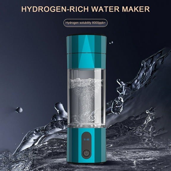 Thehsnt 208ml Hydrogen Water Bottle Generator 60000 PPB Portable Hydrogen Water Ionizer Machine with PEM Technology