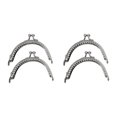 thumbnail image 4 of tssuouriy 2piece Metal Purse Frame Kiss Clasp Lock For Easy DIY Crafts Metal Frame Kiss Clasp Lock Made With Plastic Widely Used silver 10.5CM 2Set, 4 of 6