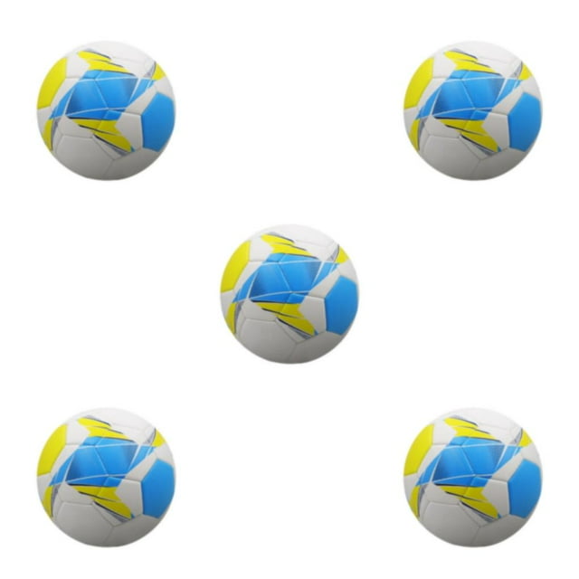Guardoinrt Soccer Balls For Teamwork And Fun Practice Sessions Competitive Wide Football Goal Ball Soccer Training Durable light blue No.4 5Set