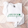 thumbnail image 3 of Here for the Shenanigans Sweatshirt – Funny St. Patrick’s Day Shamrock Crewneck, 3 of 6