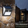 thumbnail image 4 of Lámpara solar para exteriores con sensor de movimiento Lámpara solar impermeable para exteriores, luz de pared inalámbrica para jardín al aire libre, 4 of 5