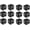 Black, variant on 12 Pack Magnetic Cable Clips Cord Organizer Black Self Adhesive Cord Holder Under Desk Cable Management for Home,Office,Car,Desk,Nightstand