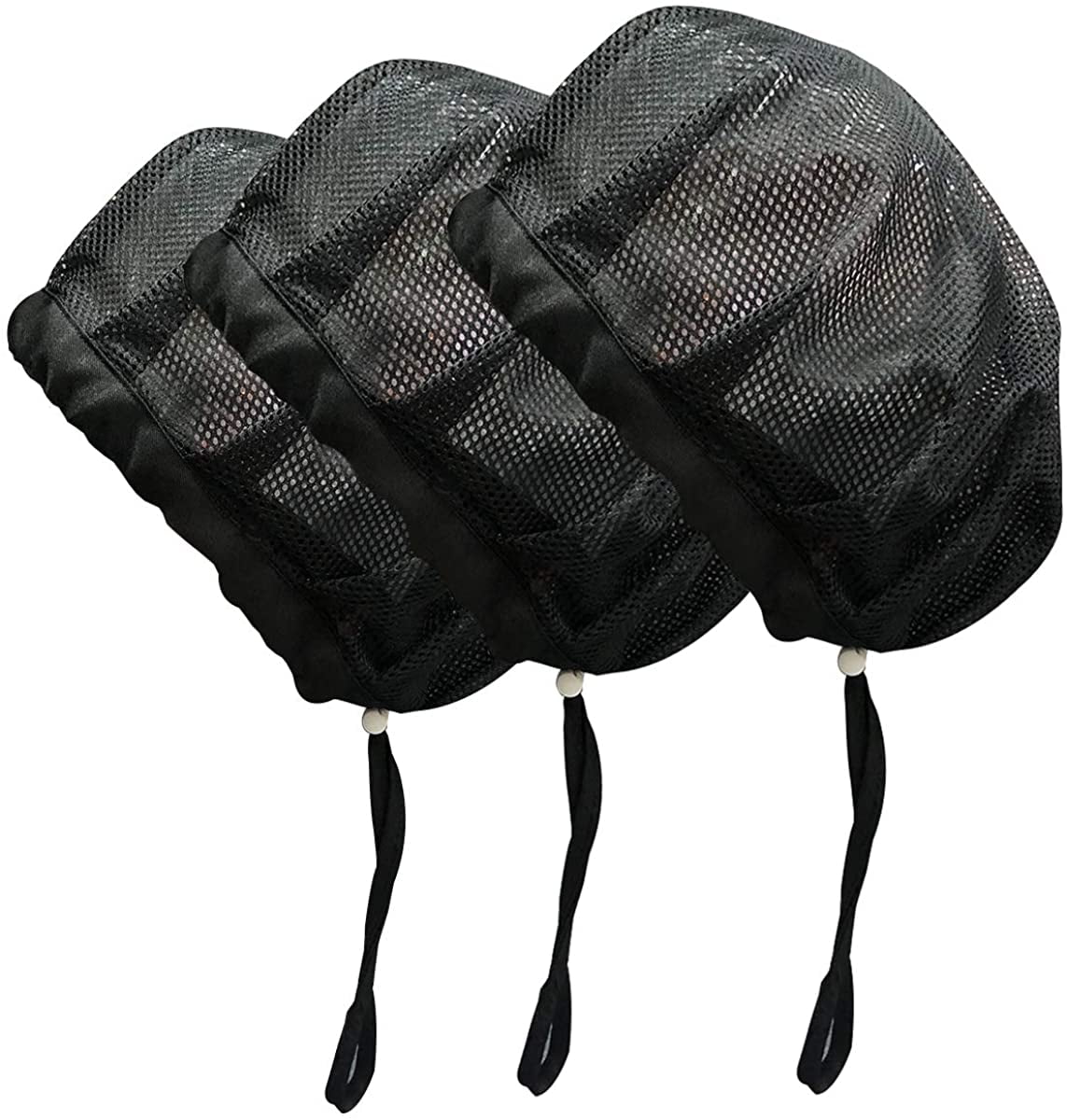 Hair Nets Food Service Elastic/Drawstring Chet Hats Mesh Cap Cooking Nets Reusable for