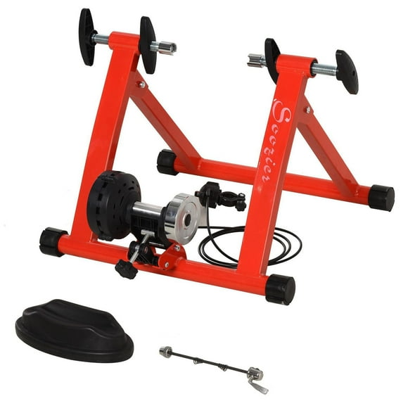 Soozier 5 Level Resistance Indoor Magnetic Bike Bicycle Trainer Stand Red