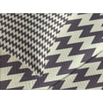thumbnail image 4 of Ambesonne Chevron Quilted Bedspread Set 3 Pcs, Narrow Sharp Zigzags, King Size, Dark Blue Cream, 4 of 5
