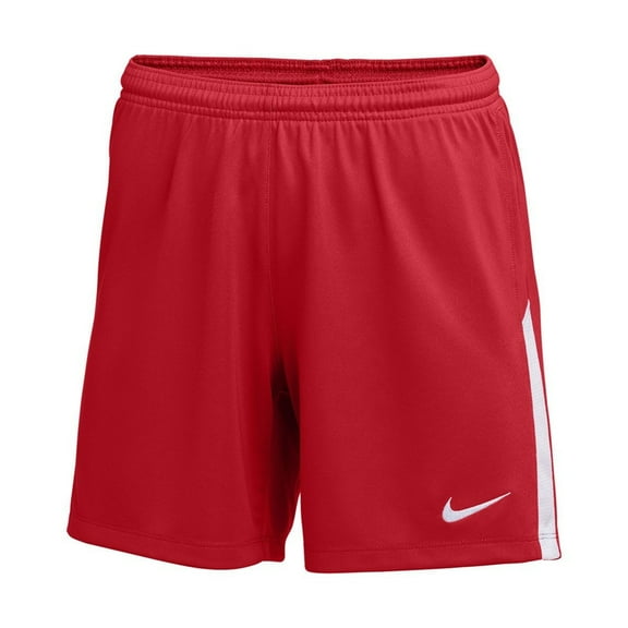 Nike Womens League Knit II Soccer Athletic Workout Shorts, Red, Large