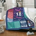 thumbnail image 6 of DAJU 18th Birthday BlanketBest Present for 18 Year Old GirlBirthday Decor 18th18 Year Old Birthday Blanket18th Birthday Decorations for Girls 18th Birthday Gifts for Her(50*60inch), 6 of 8