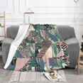 thumbnail image 2 of XMXT Flannel Throw Blanket for Couch, Animal Print Collage Bed Sofa Decor Blankets for Home Bedroom, 60 x 50 inches, 2 of 9