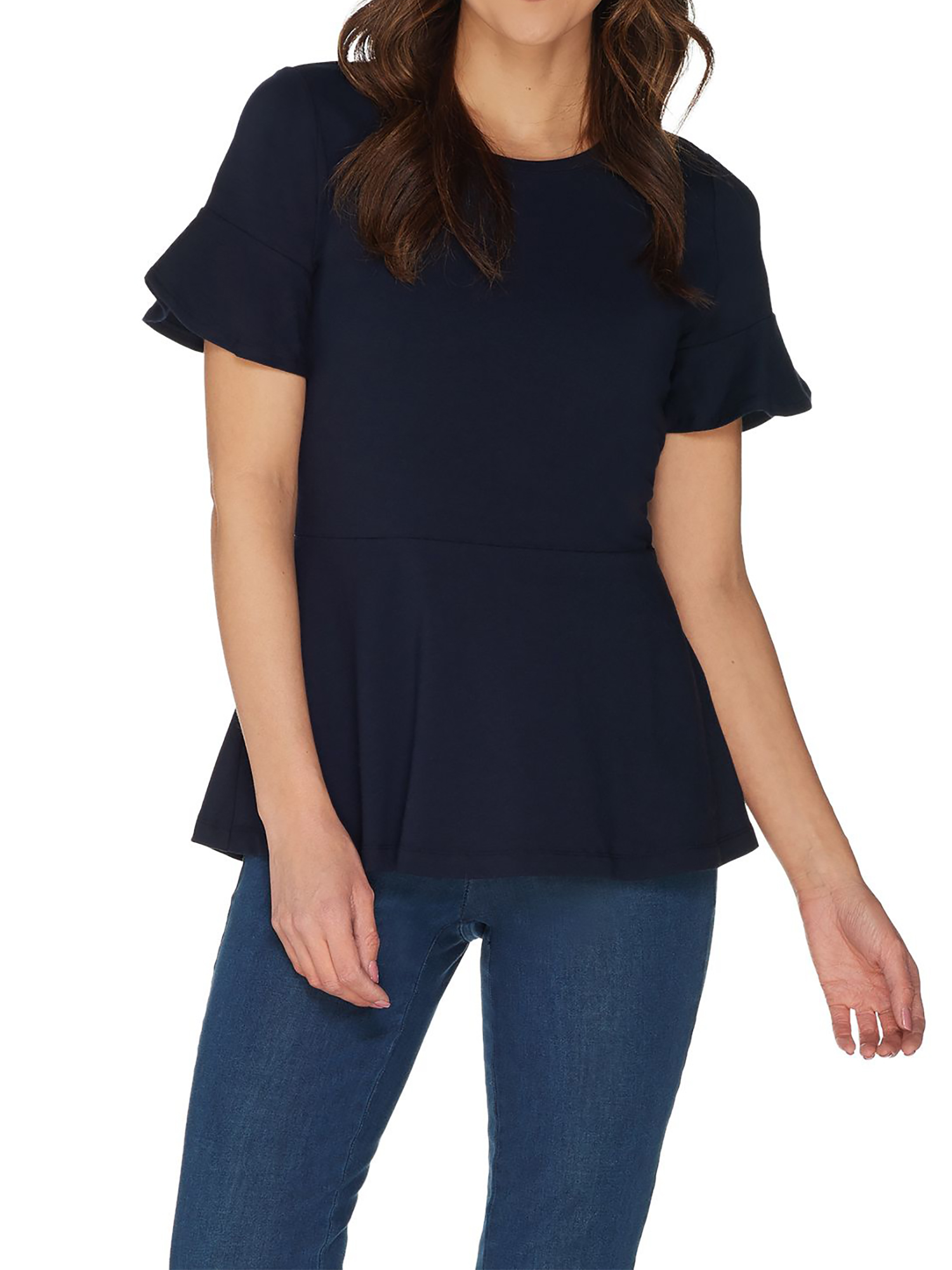 isaac mizrahi peplum top