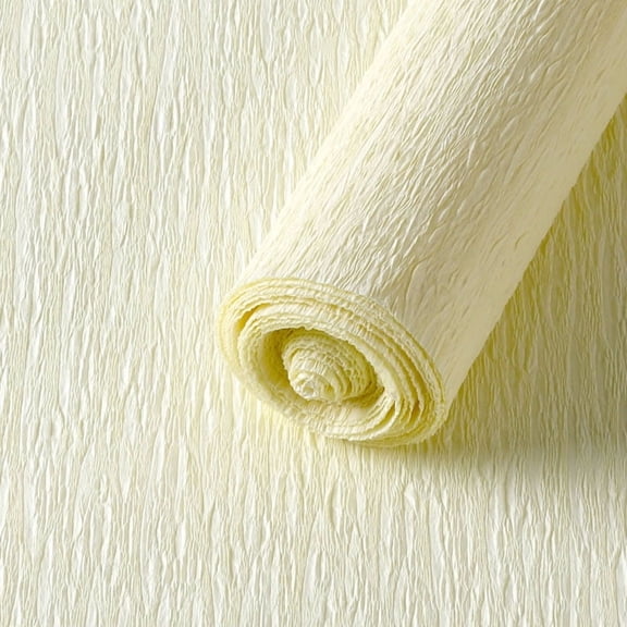 Firefly Hope 1 Roll Heavy Crepe Paper (19.7Inch Width x 8.2Ft Length), Color for Wedding/Birthday Decor & Handmade Crafts, Beige
