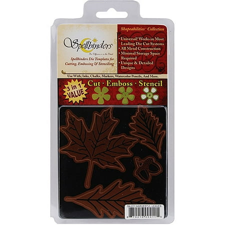 Spellbinders Cutting & Embossing Dies 4X4.25, Harvest 2 Leaves