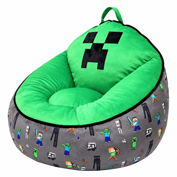 Minecraft Compressed Foam Lounge Chair, Green