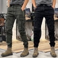 thumbnail image 4 of Pantalones de camuflaje azul marino para hombre, pantalones harén Y2k holgados de carga coreana para hombre, ropa técnica de alta calidad para exteriores, pantalones de trabajo de hip hop apilados, 4 of 5