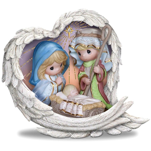 (LP1234) Muñeca Precioso Con Diamantes Completos Serie Dibujos Animados Jesús Resina 30*30CM