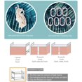 thumbnail image 7 of CAILDANL Bottom Bunk Bed Curtains Privacy Cloth Underbed Curtains for Low Loft Bed Twin, 2 Panels, Pineapple, 7 of 7