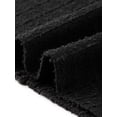 thumbnail image 5 of INSPIRE CHIC Tweed Pencil Skirt for Women High Waisted Midi Skirts Knee Length Button Decor Bodycon Office Work Skirts with Belt L Solid Black, 5 of 6