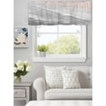 thumbnail image 3 of Curtain Valance for Windows,Boho Beach Waves Gray Gradient Kitchen Valances Rod Pocket Short Curtains,Summer Seaside Spray Window Treatment Panel for Bedroom Bathroom 54"x18", 3 of 7