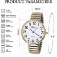 thumbnail image 2 of Blekon Collections Women's Super Large Face Stretch Band Watch, Japanese Movement PC21J, Adults, 2 of 5