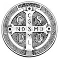 thumbnail image 3 of CafePress - Medal Of Saint Benedict T Shirt - Men's Classic Graphic Cotton T-Shirt, 3 of 4