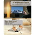 thumbnail image 2 of EDISHINE 57.5" Dimmable Modern Floor Lamp for Living Room with Remote, 1 Pack, Silver, 2 of 7