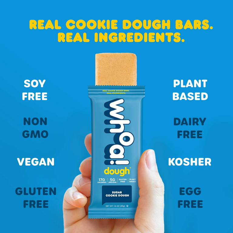 Whoa Dough  Plant Based Gluten Free Cookie Dough Snack Bars