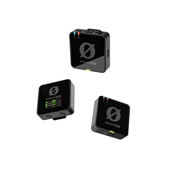 Open Box RODE Wireless PRO Clip-On Microphones with USB-C Female & Built-In Rechargeable, Black