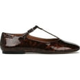thumbnail image 2 of Franco Sarto Women's Marylee T-Strap Flat Brown Multi Patent 7M, 2 of 6