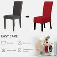 thumbnail image 7 of Wehilion Dining Chair Covers Stretch Parsons Chair Slipcover with Skirt Chair Covers for Dining Room Restaurant Banquet, 7 of 7