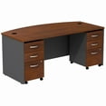 thumbnail image 4 of Series C 72" Bowfront Desk with Pedestal in Natural Cherry - Engineered Wood, 4 of 5