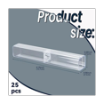 thumbnail image 2 of 25Pcs Clear Acrylic Pencil Case, Reusable Pen Gift Box Empty Plastic Pen Storage Container Pencil Packaging Box Set, 2 of 7