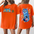 thumbnail image 1 of Pop cazadora para niña Boys Girls Fashion Round-Neck Group Panels T Shirt （Saffron）, 1 of 4