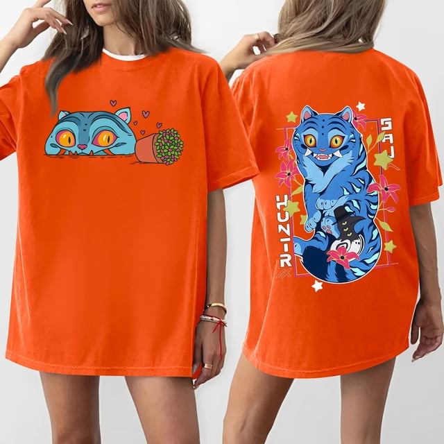 Pop cazadora para niña Boys Girls Fashion Round-Neck Group Panels T Shirt (Saffron)