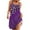 Purple Print, variant on gakvbuo Summer Beach Cover Up Dresses For Women Casual Crew Neck T Shirt Dress Sleeveless Sundress Tank Mini Dress