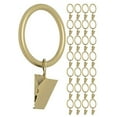 thumbnail image 2 of MERIVILLE Curtain Rings with Clips, Set of 28, 1.5" Inner Diameter, Fits Up to 1 1/4" Rod, Royal Gold, 2 of 3