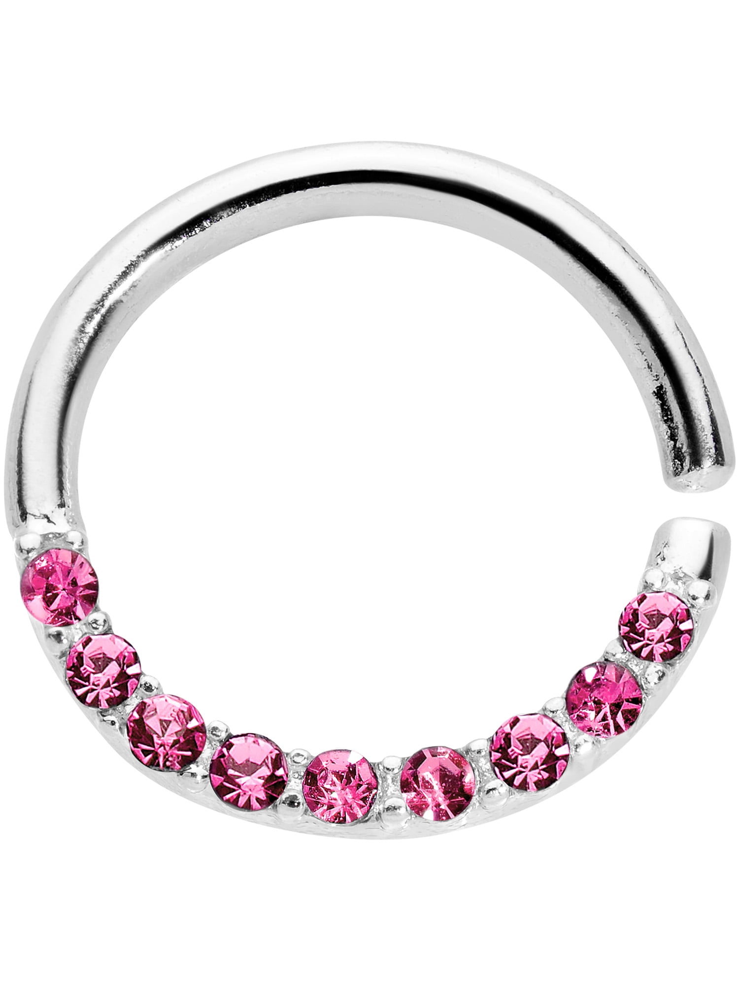 Body Candy 20G Stainless Steel Nose Rings Cartilage Tragus Daith Pink