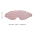 thumbnail image 2 of EeaseCA 1pc Plush Sleeping Blinder Adjustable Elastic Portable Blindfold Shading Eye Patch (Pink), 2 of 7
