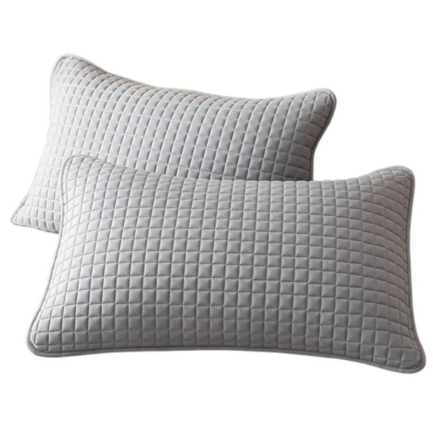 Protectores de almohada tamaño estándar 18x29 pulgadas. Fundas impermeables, transpirables, resistentes a las manchas y al aceite. Fundas hipoalergénicas para almohadas de cama. Protectores de