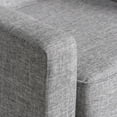 thumbnail image 4 of Benjara Accent Club Chair, Modern Light Gray Padded Seat, Angled Legs, Rubberwood, 4 of 5