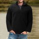 thumbnail image 2 of Gibobby Sudaderas de hombre Sudadera De Felpa Cuello Redondo Manga Larga para Hombre Sudaderas Casuales(Negro,M), 2 of 5