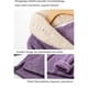 thumbnail image 3 of Conjunto de pijama para mujer, pijama de invierno para mujer, cuello vuelto de terciopelo, 3 of 5