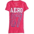 thumbnail image 1 of Aeropostale Camiseta gráfica Aero Foil para mujer, rosa, pequeña, 1 of 1