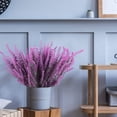 thumbnail image 5 of 8Pcs Artificial Lavender Fake Flowers for Decoration Faux Flower Plants Plastic Greenery Outdoor Garden Outdoors Home Art Floral Arrangements Wedding DIY Bouquet Wreath (Fuchsia), 5 of 7
