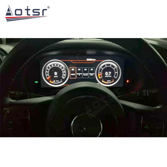 Aotsr 12.3 inch car LCD instrument cluster speedometer suitable for Jeep Wrangler 2010-2017