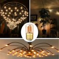thumbnail image 5 of Minibombilla LED tubular, bombilla de filamento LED Edison T28 de 1 W, casquillo de rosca E27, bombilla blanca supercálida de 2200 K para decoración, 80 lm, no regulable (vidrio ámbar), 220 V, paquete, 5 of 5