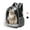 Black, variant on Vivicreate Breathable Cat Backpack Carrier, Large Transparent Pet Bag with Double Shoulder Straps, Durable PC Shell