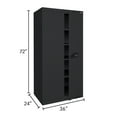 thumbnail image 2 of Sandusky Lee 36"W x 24"D x 72"H 5-Shelf Steel Storage Cabinet with Keyless Electronic Handle, 2 of 5