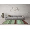 thumbnail image 3 of Ahgly Company Indoor Rectangle Abstract Light Blue Modern Area Rugs, 8' x 12', 3 of 4