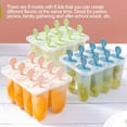 thumbnail image 4 of 8 Cells Popsicle Molds Ice Pop Makers Ice Pop Molds Ice Bar Maker Frozen Yogurt Icebox Fridge Frozen Treats Freezer, Kids Ice Cream Tray Holder Lolly Pops, Kitchen Supply, 4 of 7